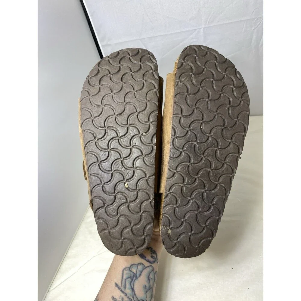BIRKENSTOCK MENS MILANO LEATHER SANDAL CORK FOOTBED SIZE 6